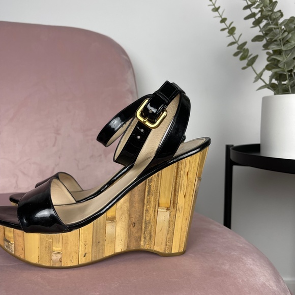 Authentic Prada Bamboo Wedges - Picture 4 of 6